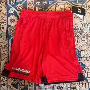Under Armour Men's Vibrant Red Athletic Shorts